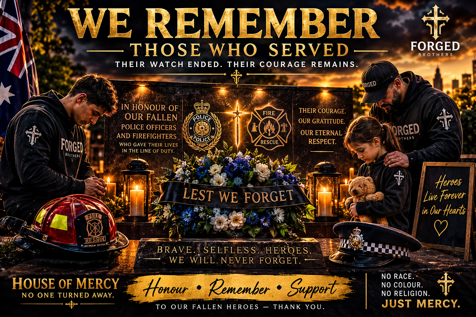 House of Mercy appreciation for police and first responders