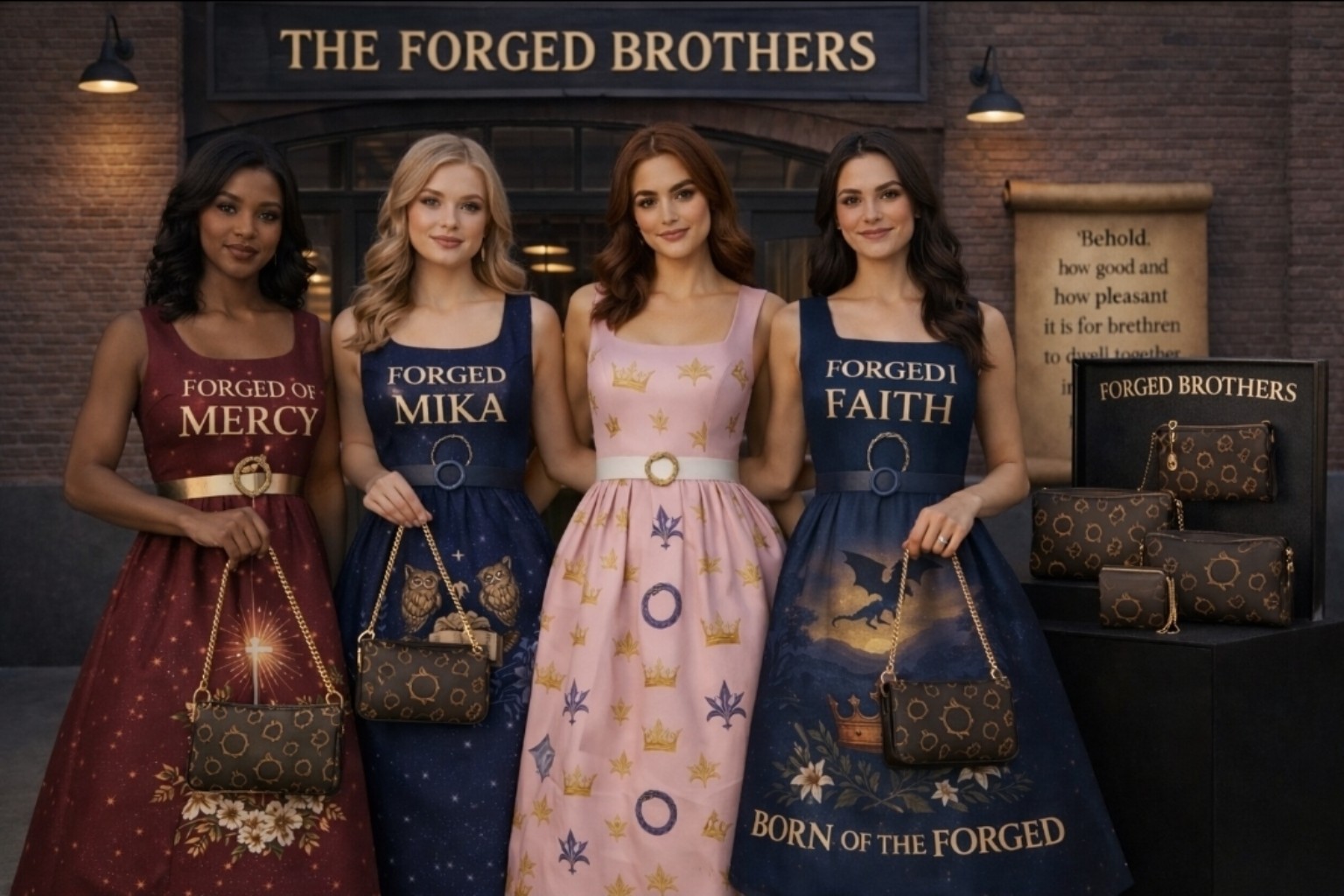 Forged fashion concept image